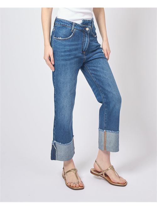 Alessia Santi women's jeans with asymmetric closure ALESSIA SANTI | 511SD2600400